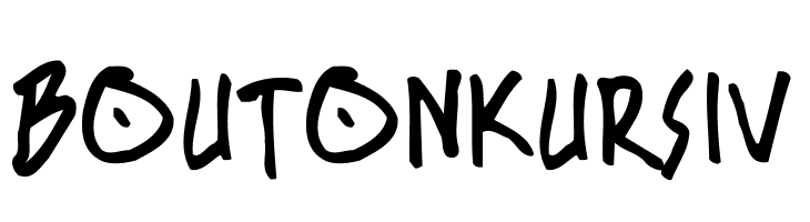 BOUTON Kursiv Fonte