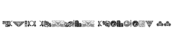 BOUTON Nouveau Ornaments II  Free Fonts Download
