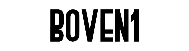BOVEN 1  フリーフォントのダウンロード