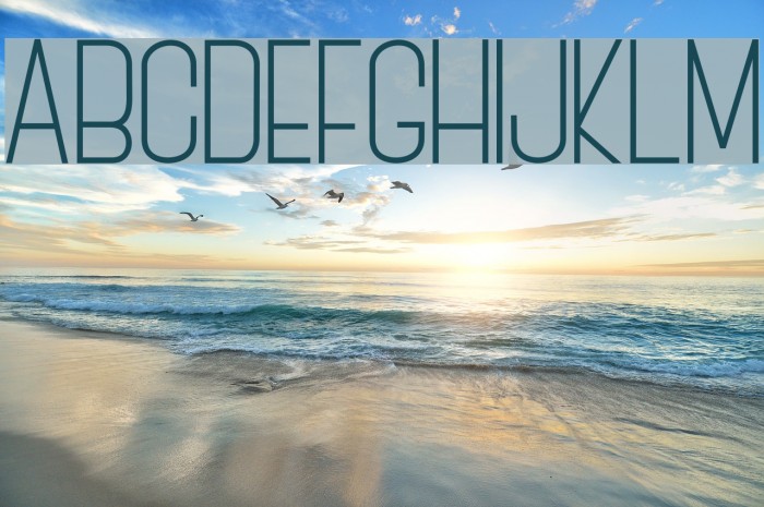 BOVEN 3 Font examples