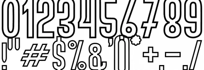 BOVEN 4 Font OTHER CHARS