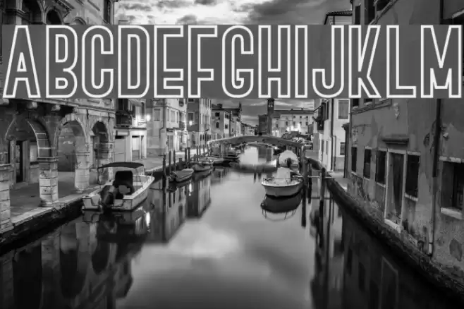 BOVEN 4 Font examples