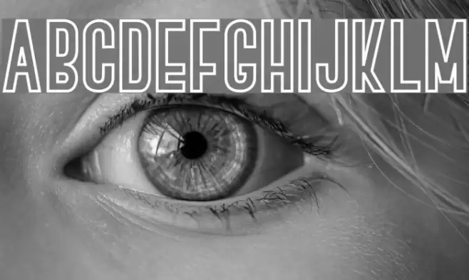 BOVEN 4 Font examples