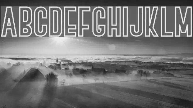 BOVEN 4 Font examples