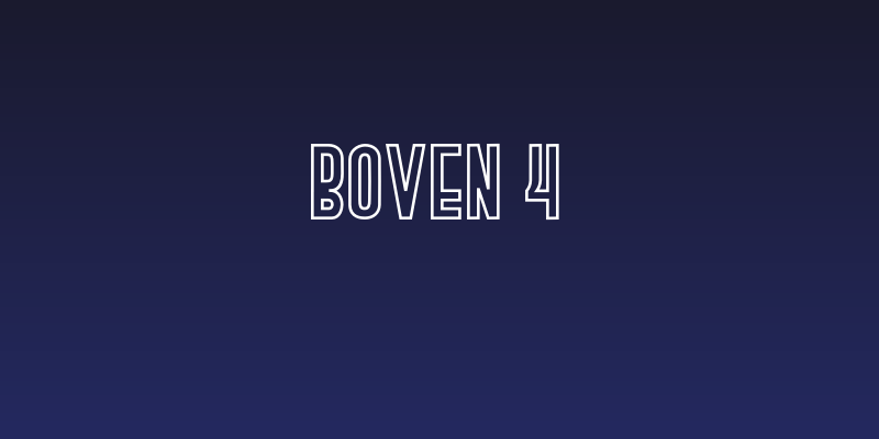 BOVEN 4 Social Header