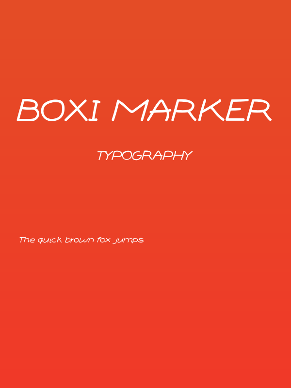 BOXI MARKER Poster