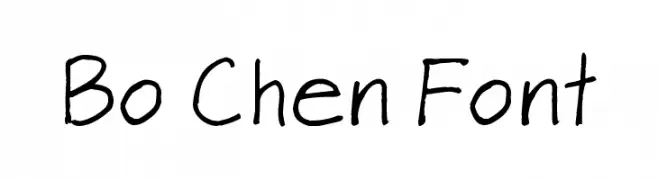 Bo Chen Font  Free Fonts Download