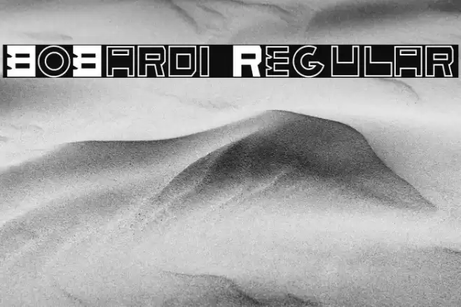 BoBardi Regular Font examples