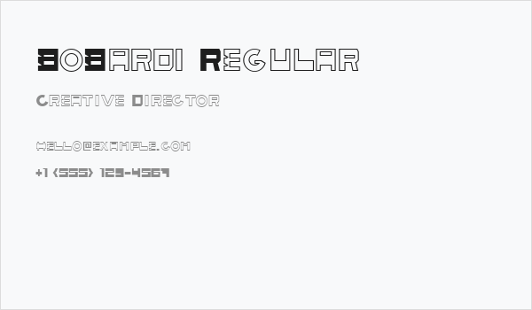 BoBardi Regular Business Card