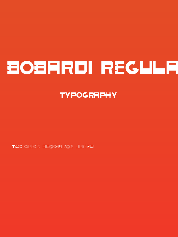 BoBardi Regular Poster