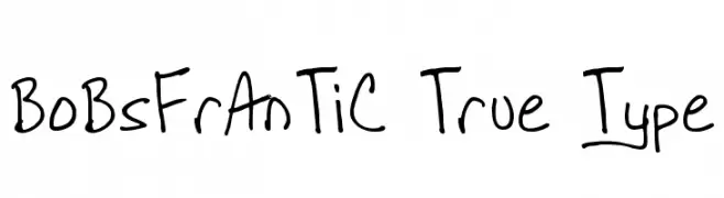 BoBsFrAnTiC True Type  नि: शुल्क फ़ॉन्ट्स डाउनलोड