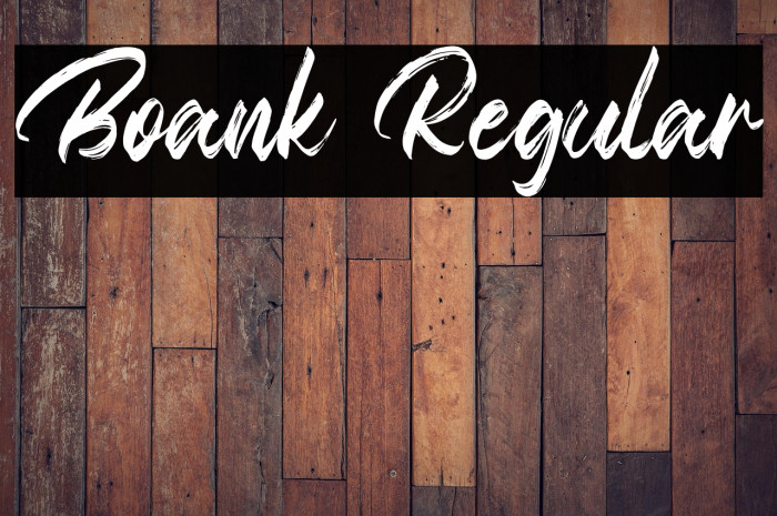 Boank Regular Example 3