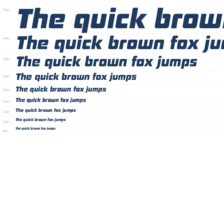 Board of Directors Heavy Italic Waterfall