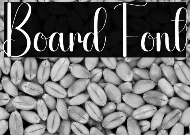 Board फ़ॉन्ट examples