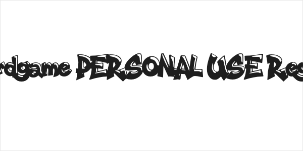 Boardgame PERSONAL USE Regular Logo
