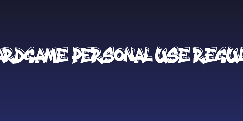 Boardgame PERSONAL USE Regular Social Header