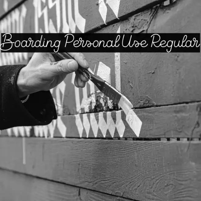 Boarding Personal Use Regular Example 2