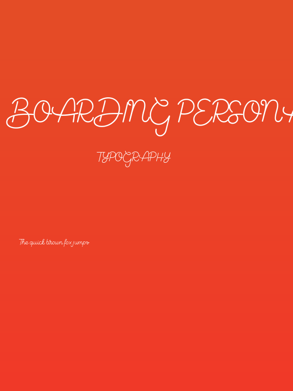 Boarding Personal Use Regular Poster