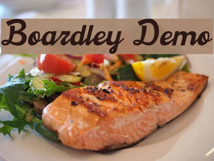 Boardley Demo Font examples