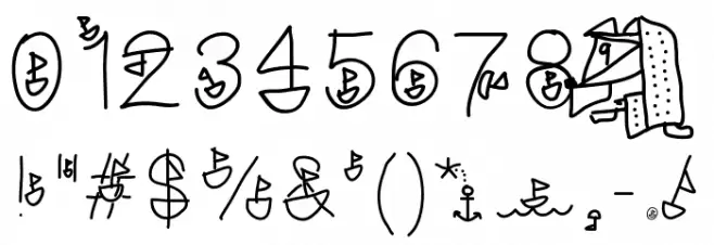 Boatfont Font OTHER CHARS