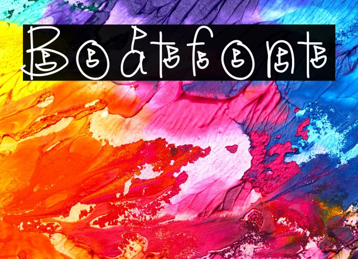 Boatfont Example 1