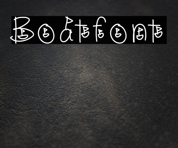 Boatfont Example 2