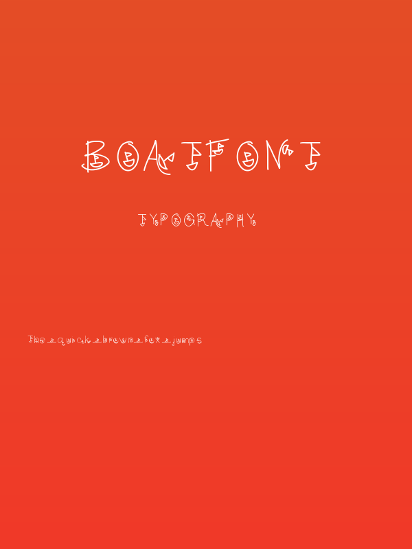 Boatfont Poster