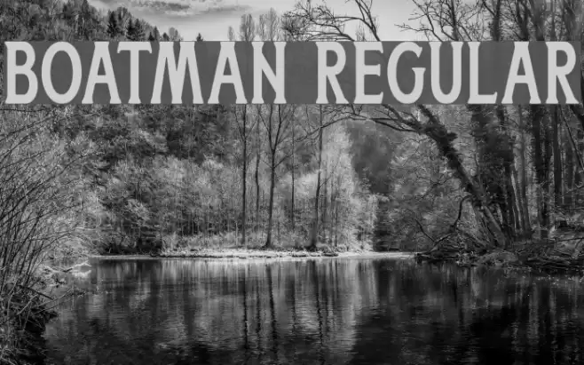 Boatman Regular Font examples