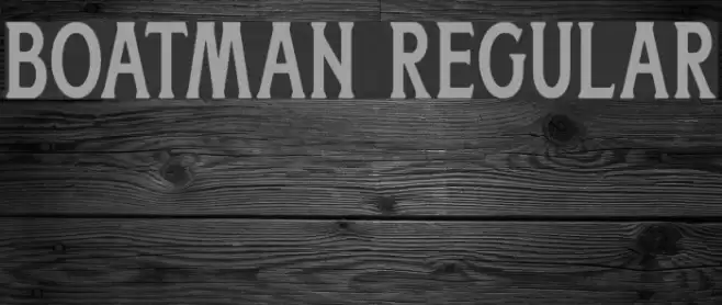 Boatman Regular Font examples
