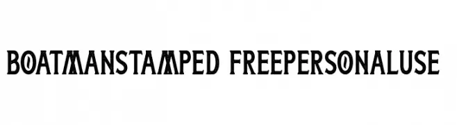 Boatman Stamped (Free Personal Use)  Frei Schriftart Herunterladen