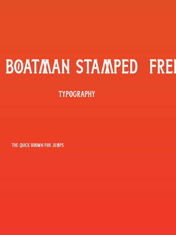 Boatman Stamped (Free Personal Use) Poster