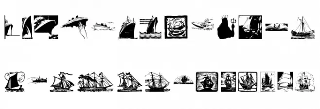 BoatsShipsAhoi Polices MAJUSCULES