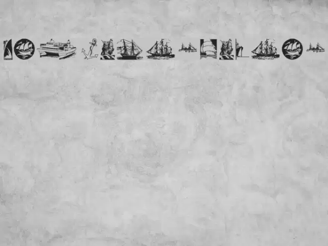 BoatsShipsAhoi Font examples
