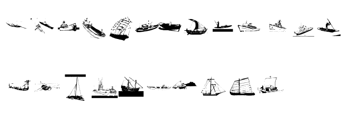 BoatsTraces Font LOWERCASE