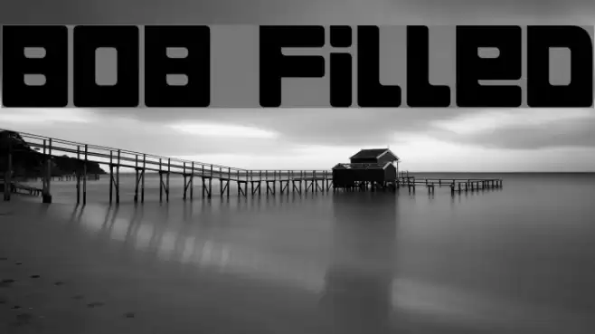 Bob Filled Font examples