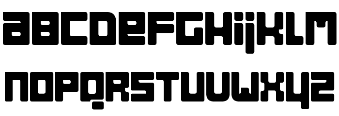 Bob Filled Font LOWERCASE