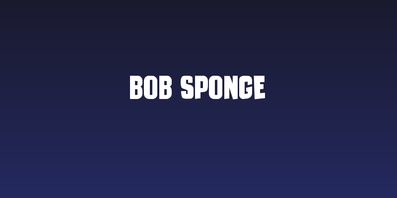 Bob Sponge Social Header