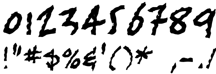 BobTag Font OTHER CHARS