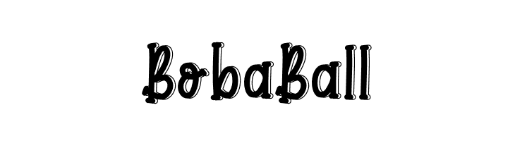 Boba Ball  フリーフォントのダウンロード