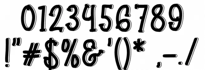 Boba Ball Font OTHER CHARS