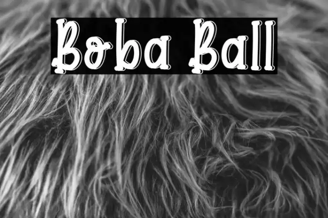Boba Ball Font examples