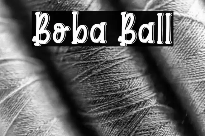 Boba Ball Font examples