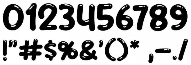 Boba Cups Font OTHER CHARS