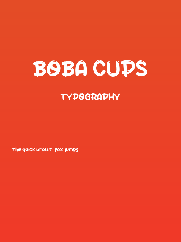 Boba Cups Poster