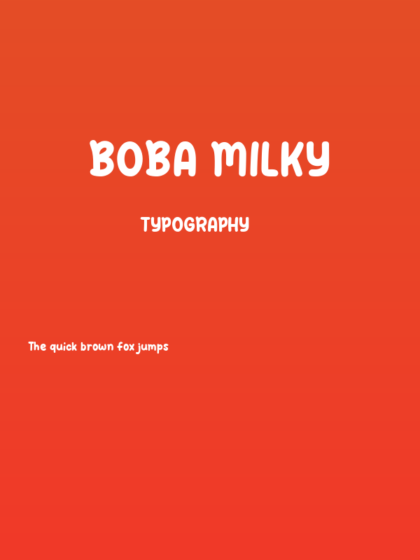 Boba Milky Poster
