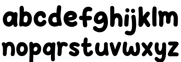 Boba Milky Font LOWERCASE