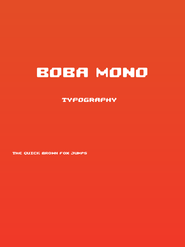 Boba Mono Poster
