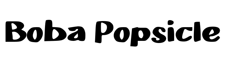 Boba Popsicle  baixar fontes gratis