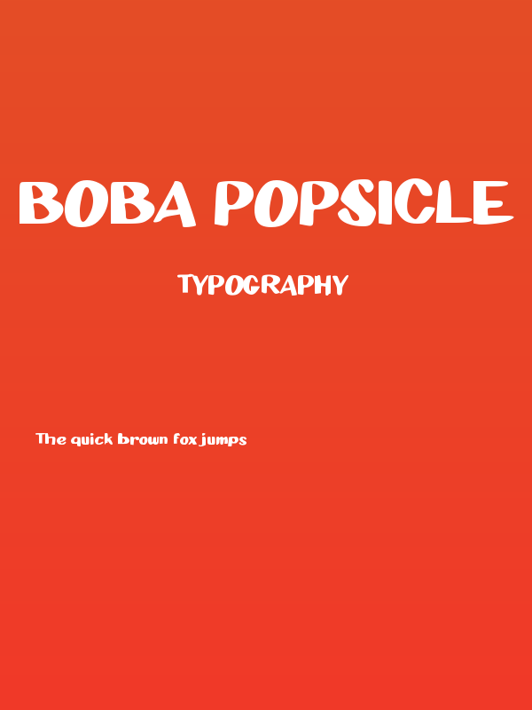 Boba Popsicle Poster