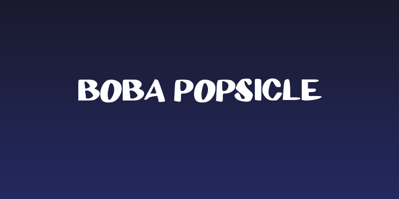 Boba Popsicle Social Header